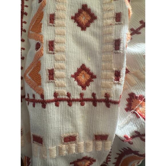 Skies Are Blue Embroidered Boho Tassel Tank Top – Medium - Picture 4 of 6